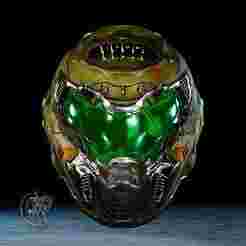 Eternal Doom Guy Helmet 3D Printer File STL