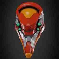 Evangelion EVA-02 Helmet for Cosplay