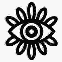 Eyes as kaleidoscopes 1 - 2D/3D Wall Art STL+SVG For CNC Router, Plasma, Waterjet, Laser & 3D Printer
