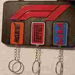 F1 Key Holder + Key Rings