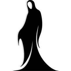 faceless figure in a long cloak 1 - 2D/3D Wall Art STL+SVG For CNC Router, Plasma, Waterjet, Laser & 3D Printer