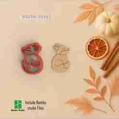 Fall Fox Polymer Clay Cutters | Digital STL File | 5 Sizes