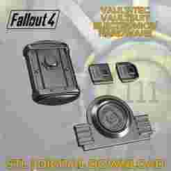 Fallout 4 - Vaultsuit Electronics Buttons Ornaments Accessoires