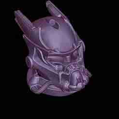 Fallout tesla power armor helmet for cosplay, prop for 3d printing