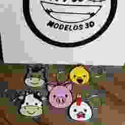 Farm animal keychains / farm animal keychains