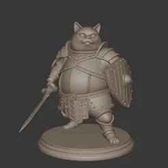 Fat Cat – Cute Cartoon Style 3D Print Model