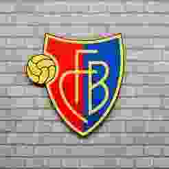 FC Basel 3D Puzzle Crest – Paintable Swiss Football Emblem