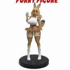 FELINE FURRY GIRL SCULPTURE -