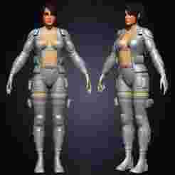 Female Armor Suit Kitbash Volume 03