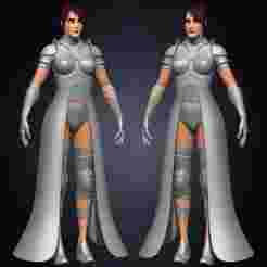 Female Armor Suit Kitbash Volume 04