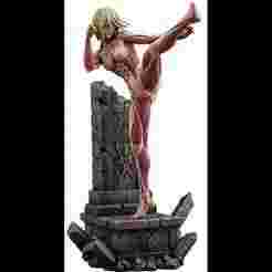Female Titan Kick - Attack on Titan - 3D Print Model %50 OFF