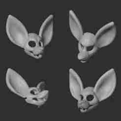FENNEC FOX MASK 3D STL FILE | FENNEC FOX MASK DIGITAL FILE