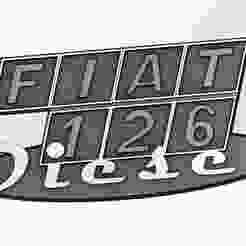 Fiat 126 diesel badge