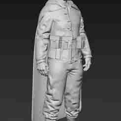 Figure 1:18 Scale Soldier USSR CCCP Russian Sniper Woman Winter Uniform WWII