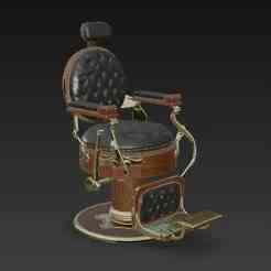 Figure Barbershop Chair Vintage Classic Style Miniatures Collectibles