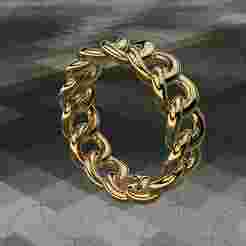 Fine Jewelry, Link Ring 13