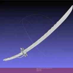 Fire Emblem Raijinto Sword And Sheath Printable Assembly