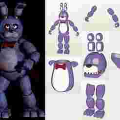 Five Nights at Freddy's - Bonnie Cosplay Wearable Armor - EVA Foam Template - PDO Pepakura Pattern File Only