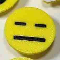 Flat Face Emoji Shoe Charm for Crocs and Clogs