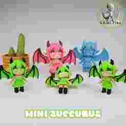 👹🔥 Flexi Mini Succubus | Print In Place | No Supports