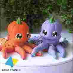 Flexy Pumpkin Octopus No supports