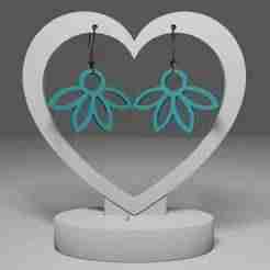 Floral earrings