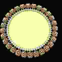 Floral Gemstone Pendant | Elegant Jewelry Design | STL + 3DM