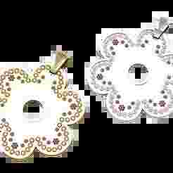 FLOWER DIAMOUNSD PENDANT  3d printable model