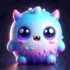 Fluffy Pastel Monster