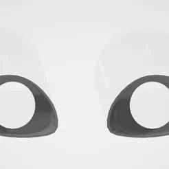Follow me eyes for fursuit BIG TOONY ROUNDED pack