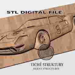 Ford GT40 – Classic Race Car Bas Relief – 3D STL Model