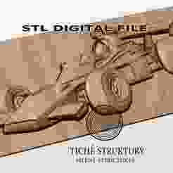 Formula 1 Vintage Car – Classic Race Car Bas Relief – 3D STL Model