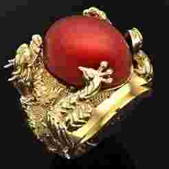 Four Spirit Rings - Dragon - Turtle - Pixiu - Unicorn Ring - N923324