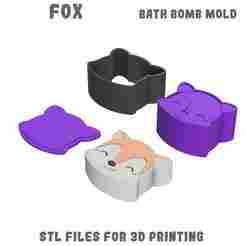 Fox bath bomb mold