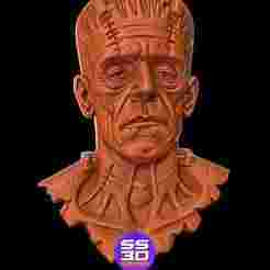 Frankenstein Face stl