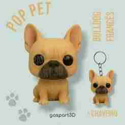 Funko Dog Bulldog Francês + Chaveiro