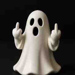 Funny Middle Finger Ghost