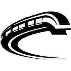futuristic monorail curving into a spiral 2 - 2D/3D Wall Art STL+SVG For CNC Router, Plasma, Waterjet, Laser & 3D Printer
