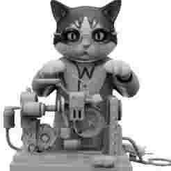 Gatito ingeniero mecánico - Mechanical engineer cat