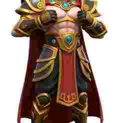 Gatotkaca – Mobile Legends Mighty Warrior – 3D Printed Figure with Circular Base