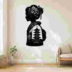 Geisha - Wall Art Multicolor