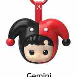 Gemini Zodiac Sign - Kawaii 3D Keychain