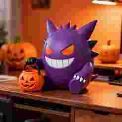 Gengar Halloween Pokémon 3D Print Figurine STL Model