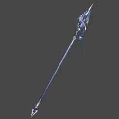 Genshin Impact Flins Spear 3Dprint