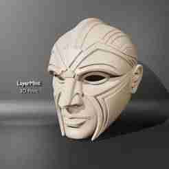 Geometric Warrior Mask STL