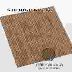 Geometric Woven Pattern – Ornamental Texture – 3D STL Model