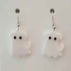 Ghost Dog– Halloween Earrings & Keychain STL (No AMS Needed)