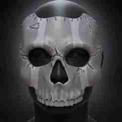 Ghost mask for cosplay Ghost Call of Duty | Skull Ghost Mask | 3D Printable Model | Cosplay, Halloween, Props |