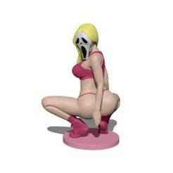 ghostface girl halloween decoration