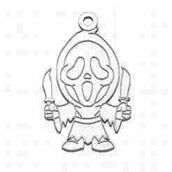 Ghostface keychain